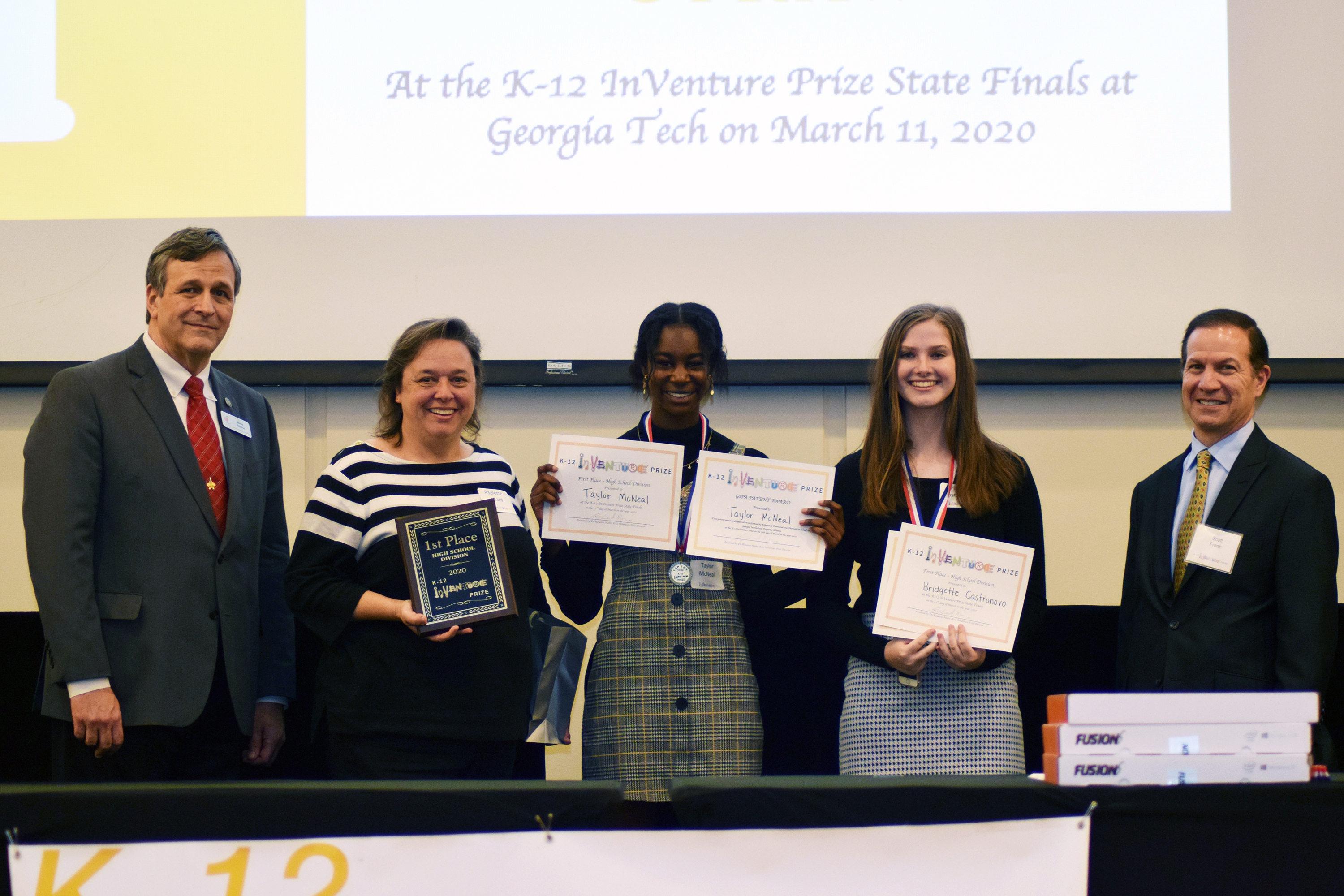 First-Place High School Division Winners
Biodegradable Straw
Harrison High School
Students: Bridgette Castronovo, Taylor McNeal
Teacher: Paulette Allard