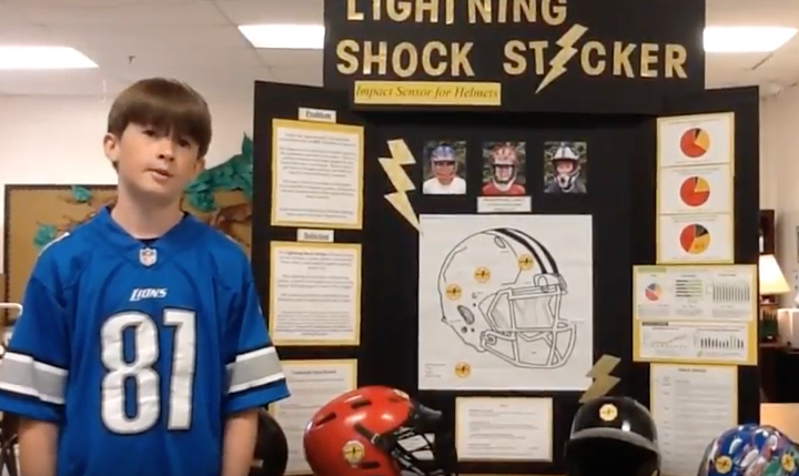 Michael Muldoon is a 5th-grade student at Mount Bethel Elementary School in Marietta, Georgia. Inventor of the Lightning Shock Sticker. Michael was awarded 3rd place in the 5th-grade level category and the Sports, Games, Entertainment and Toys Award, presented by Chevron® at the National Invention Convention and Entrepreneurship Expo.
